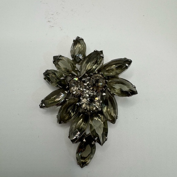 Source Unknown Smoky Crystal Brooch - Picture 1 of 2